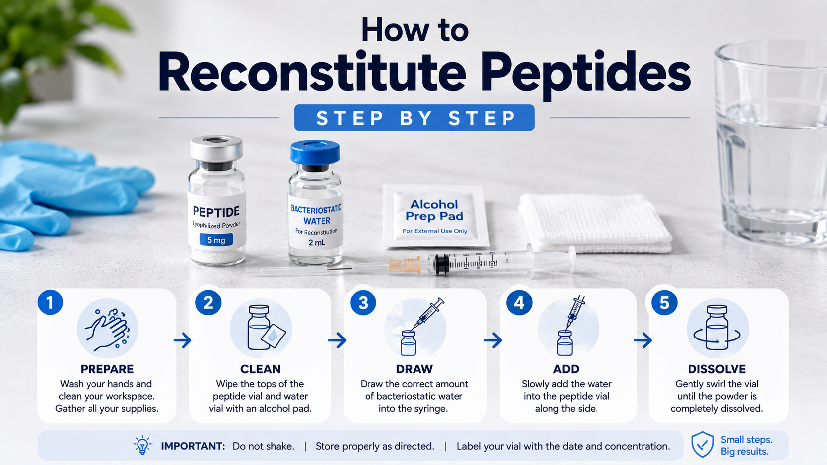 Peptide Reconstitution Ratios & How to Calculate Them